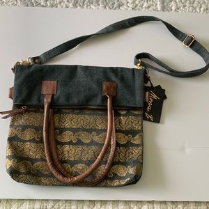 Mona B Bag. Wear it crossbody, shoulder strap or handle carry.